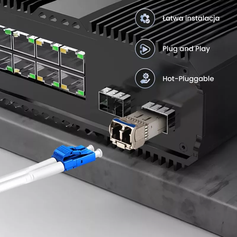 Extralink SFP28 25G 2-Pack | SFP28-Modul | 25Gbit/s, LC/UPC Duplex, 1310nm, 10km, Singlemode, DOM Netzwerk-Transceiver-Modul