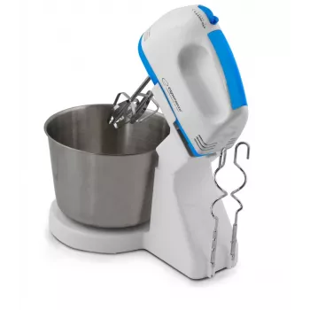 Standmixer ESPERANZA EKM019WB — 150 W, 2,5-L-Schüssel, 7 Geschwindigkeiten, Knethaken, Doppelschneebesen, Weiß