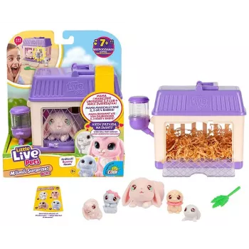 Interaktives Spielzeug Cobi Little Live Pets Mama Surprise Mini Bunny MO-26625, kleine interaktive Figur