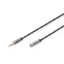 Digitus Audioverlängerungskabel 3,5-mm-Klinkenstecker auf 3,5-mm-Klinkenbuchse 1,8 m Schwarz