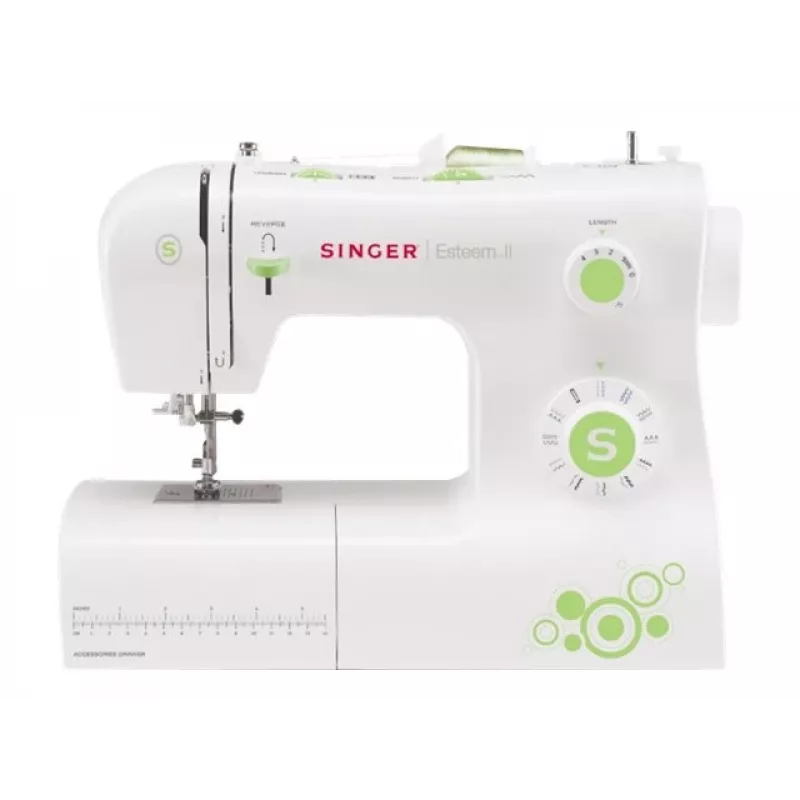 Nähmaschine SINGER Tradition 2273 — halbautomatisch, 23 Stiche, 4-Schritt-Knopfloch, Freiarm, weiß