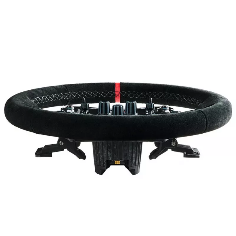 Asetek SimSports Lenkradkranz, abgesenkt, 340 mm - schwarz, Veloursleder