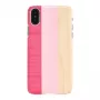 Smartphone-Hülle man and wood für iPhone X/XS — pink pie white