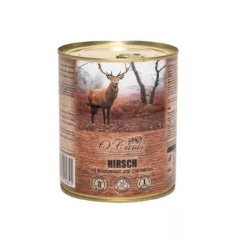 O'CANIS Dosen-Hundefutter - Nassfutter - Hirsch mit Buchweizen - 800 g