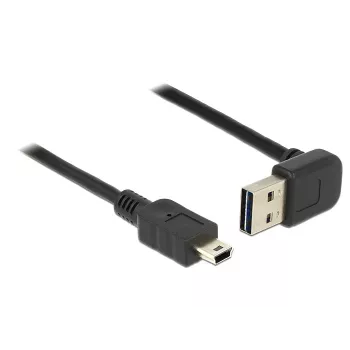 USB-Kabel DeLOCK 1 m USB 2.0-A auf Mini-USB B Schwarz