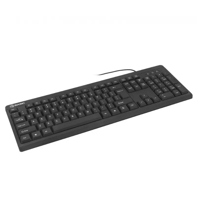 Tellur Kabelgebundene USB-Tastatur Schwarz – Basic USB, US-Layout