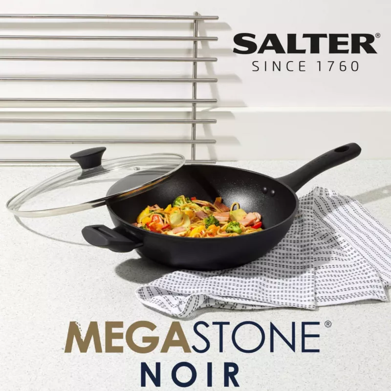 Wok Salter BW09329AR 28 cm Megastone Noir antihaftbeschichtet