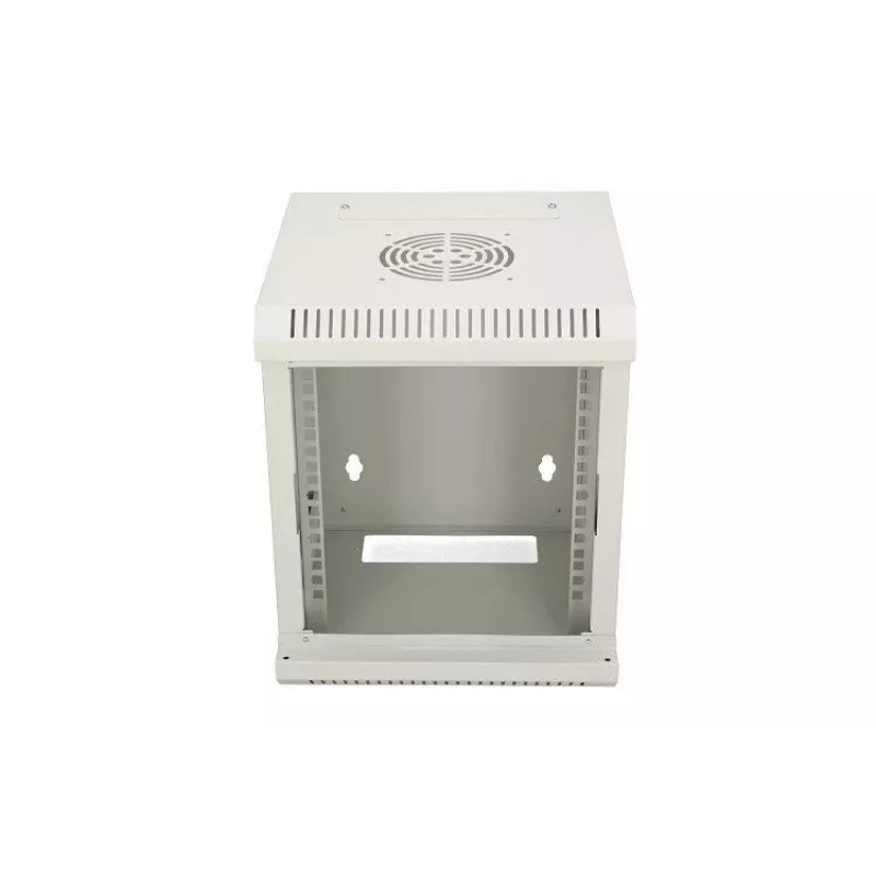 Wandmontierter Schrank Extralink Rackmount-Gehäuse 6U 10 Zoll Grau Schlüsselschloss Kabelmanagement