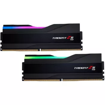 DIMM 32 GB DDR5-6000 (2x 16 GB) Dual-Kit, Arbeitsspeicher schwarz, F5-6000J3036F16GX2-TZ5RK, Trident Z5 RGB, INTEL XMP