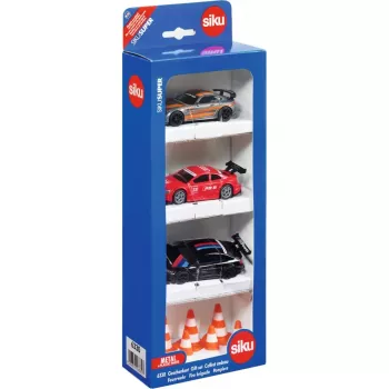 Siku Geschenkset Rennen, Fahrzeug- & Schienenset, 3 Jahr(e), Kunststoff, Metall, Mehrfarbig