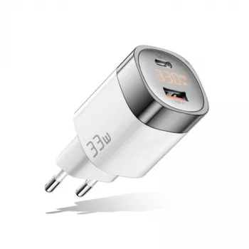 Charger GaN USB Type-C, USB Type-A: 33W, PPS
