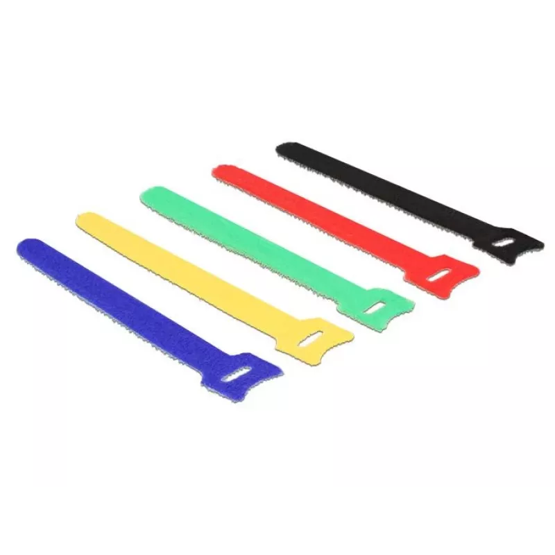Kabelbinder DeLOCK 18634 Nylon Schwarz Blau Grün Rot Gelb