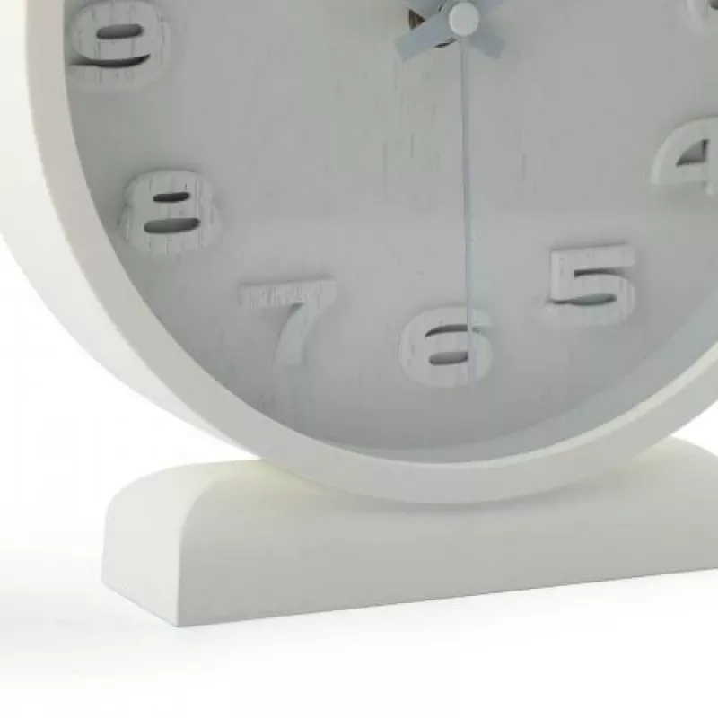 NeXtime Wanduhr 5192wi Wood Wood Small 22x20 cm, Weiß