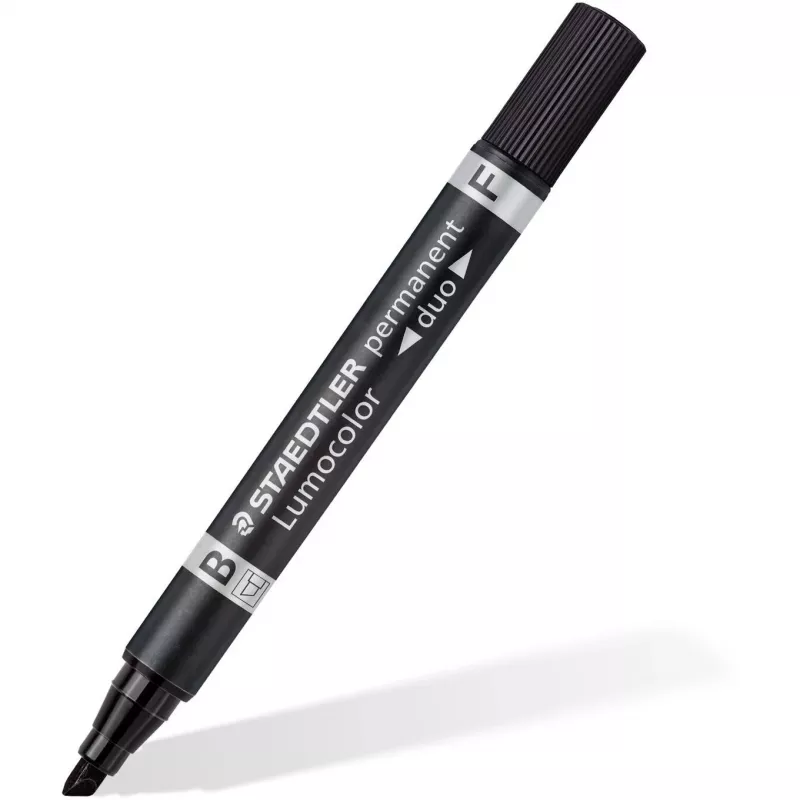 Permanentmarker Staedtler Lumocolor permanent duo 348 B schwarz 1 Stück