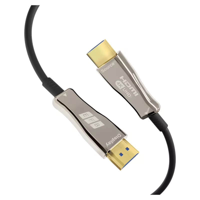 EFB Elektronik HDMI Glasfaserkabel AOC Active 4K60Hz schwarz - Digital/Display/Video - 50 m (HDMI-20-00010)