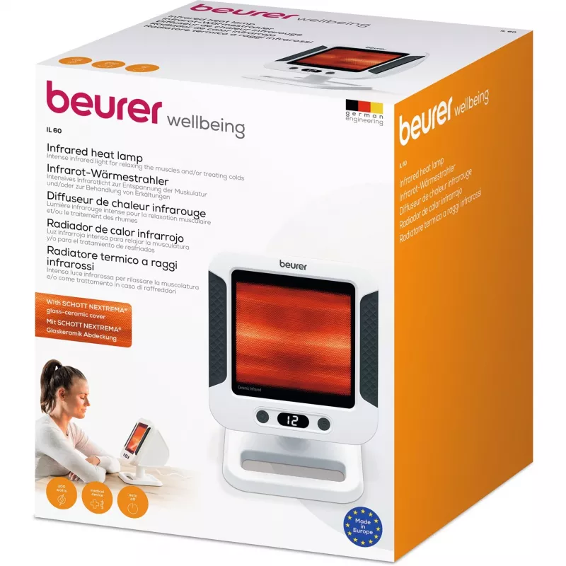 Infrarotlampe Beurer IL60 150W verstellbarer Winkel für Gesicht und Körper