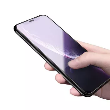 Tempered Glass Screen Protector Devia Van Anti-blue Ray für iPhone XR 6.1, schwarz