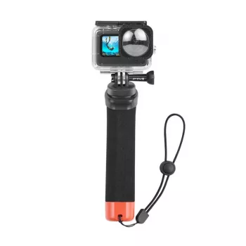 Puluz Auftriebshalterung PU561E für Sportkameras – kompatibel mit DJI Action 2 und Osmo Action