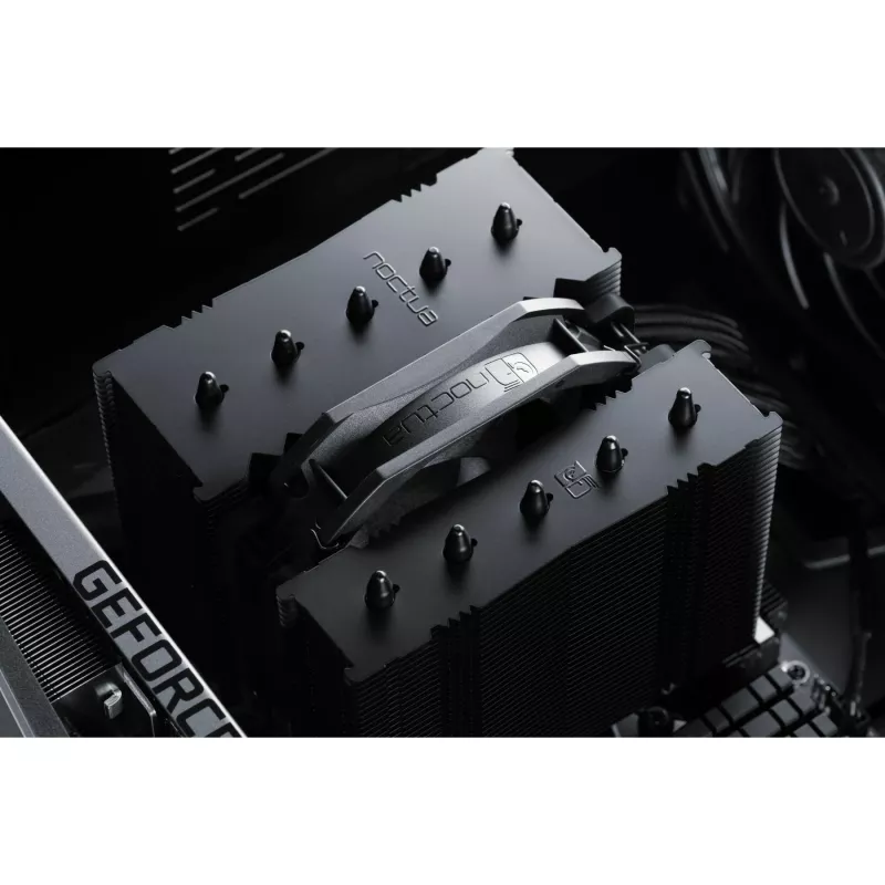 Luftkühler Noctua NH-D12L 12 cm Aluminium Schwarz 450-2000 U/min 18,8-22,6 dB