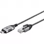 Goobay Ethernet-Kabel USB-C 3.1 auf RJ45 schlank 1 m – verbindet Router, Modem oder (74401)