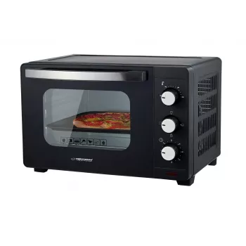 Mini-Backofen ESPERANZA EKO008N – 20 L, 1280–1300 W, bis 230 °C, 60-Minuten-Timer, Drehregler, Glastür, freistehend