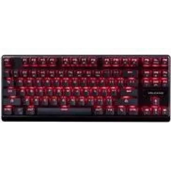 Kabelgebundene Gaming-Tastatur MODECOM VOLCANO LANPARTY — USB, englisches Layout, Schwarz