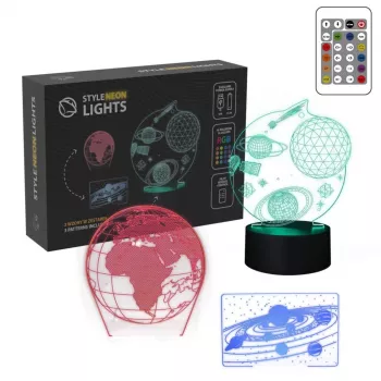 Manta SNL118RGB RGB 3D dekorative LED-Lampe