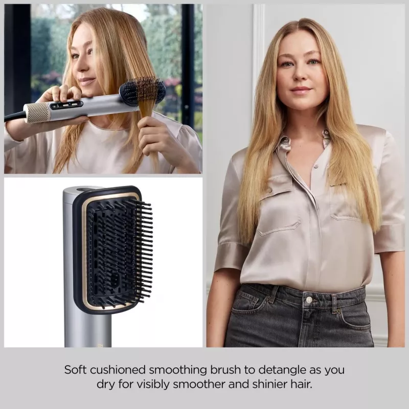 Haarstyling-Set BABYLISS AS6555E — Airflow-Technologie, 4 Heizstufen, 2,5 m Kabel, Silber/Gold
