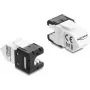 DELOCK Keystone-Modul RJ45-Buchse auf LSA Cat.6A 45° abgewinkelt ungeschirmt 180°