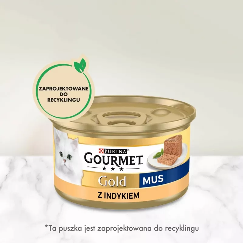 Nassfutter für Katzen Purina Nestlé GOURMET Gold Truthahn 85 g Dose für ausgewachsene Katzen, Übergewichtsformel