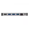 USB-C Dock - 4K HDMI, USB 3.2 Gen 1, USB-A Hub, GbE, Speicherkarte, 100W PD-Ladung, abnehmbares Kabel U442-DOCK5D-GY