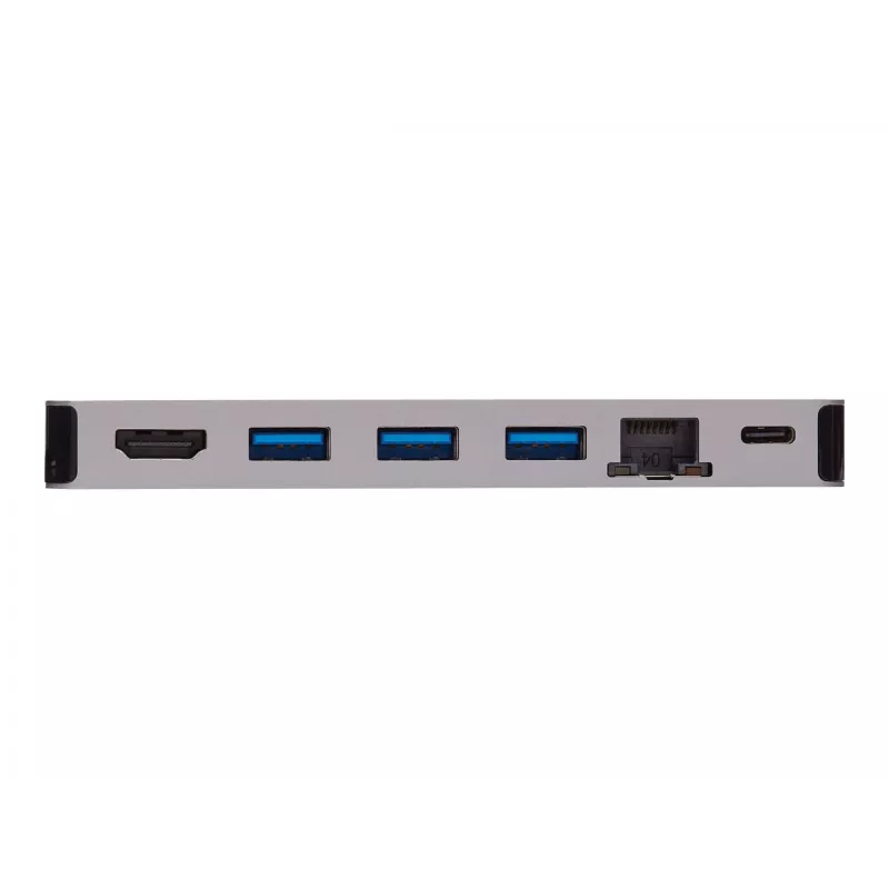USB-C Dock - 4K HDMI, USB 3.2 Gen 1, USB-A Hub, GbE, Speicherkarte, 100W PD-Ladung, abnehmbares Kabel U442-DOCK5D-GY