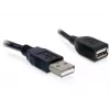 USB 2.0 Verlängerungskabel DeLOCK 82457 0,15 m Schwarz