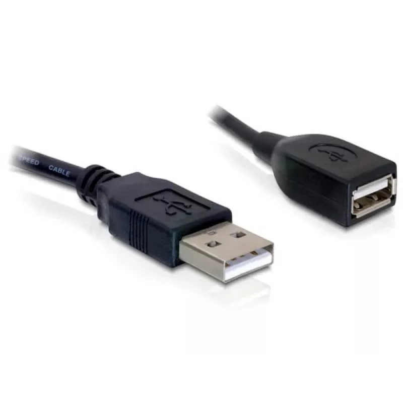 USB 2.0 Verlängerungskabel DeLOCK 82457 0,15 m Schwarz