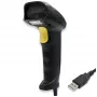 Qoltec 1D Laser Barcode Reader | USB | Schwarz