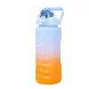 Extralink Motivations-Trinkflasche, 2000 ml Sport-Trinkflasche, Blau-Orange, BUT-993