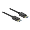 Delock - DisplayPort-Kabel - DisplayPort (M) zu DisplayPort (M) - DisplayPort 2,0 - 1,0m - Unterstützt 10K 60 Hz (10.240 x 4320) - Schwarz (80261)