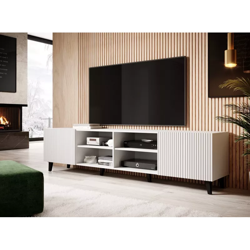 Cama RTV-Schrank PAFOS 200x42x52 weiß matt