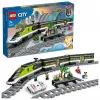 LEGO 60337 City Express Personenzug Set ferngesteuertes Spielzeug Geschenk für Kinder Jungen und Mädchen mit funktionierenden Scheinwerfern 2 Waggons und 24 Schienenteilen