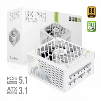 Gamemax Netzteil, 80 PLUS, Gold | GX PRO 1250G WH | 1250 W