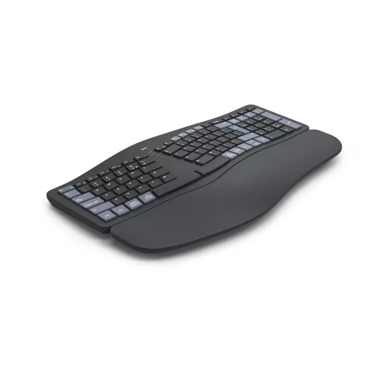 Drahtlose ergonomische Tastatur HAMA WK-900 Schwarz USB, kompaktes Layout, drahtlose Verbindung