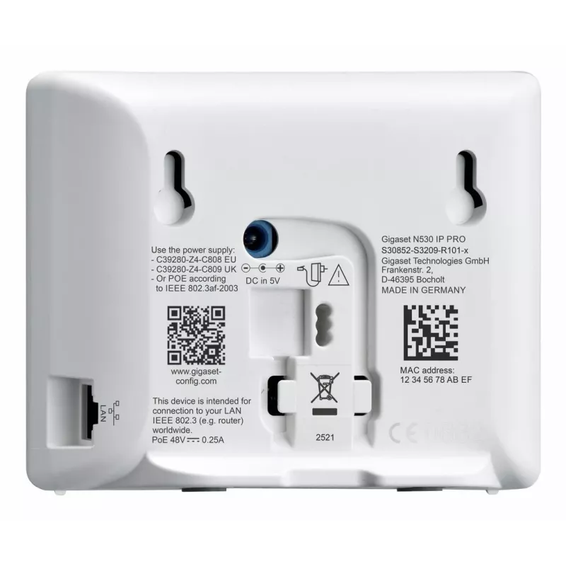 Gigaset N530 IP PRO + S700H PRO DECT-Telefon Anruferkennung Anthrazit