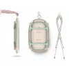 Babybadewanne neno LUCY STAND faltbar mit Gestell, rechteckig, 1 Ablage, max. Belastung 30 kg, weiß