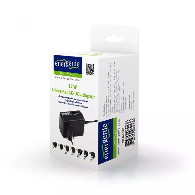 EnerGenie EG-MC-008 Netzadapter/Wandler Innenbereich 12 W Schwarz