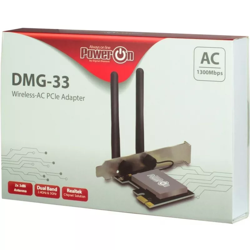 Interne WLAN-Karte Inter-Tech DMG-33 1300 Mbit/s