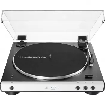 Audio-Technica AT-LP60XBT - Plattenspieler - Schwarz, Weiß (AT-LP60XBTWH)