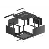 Wandmontage-Rack Lanberg WF01-6606-00B
