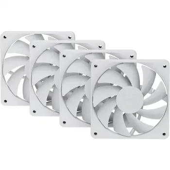 120 mm Gehäuselüfter HYTE FA12 weiß 4er-Pack — 120 mm, weiß, Modell FA12