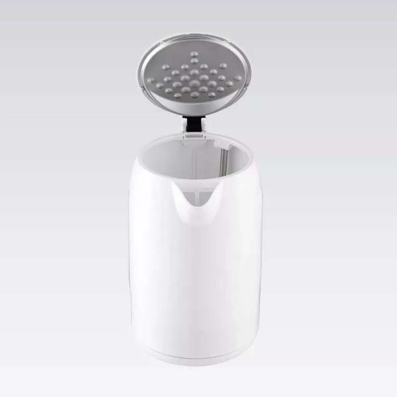 Elektrischer Wasserkocher Maestro MR-022-WHITE, 2,2 L, 1850–2200 W, Kunststoffgehäuse, 360°-Basis, Antikalkfilter, Wasserstandsanzeige