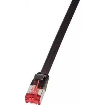 LogiLink CF2013S 0,25 m Cat6 S/FTP (S-STP) schwarzes Netzwerkkabel (CF2013S)